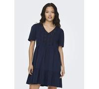 JDY - Vestito a strati color sky captain-Grigio S