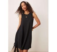 JDY - Vestito corto nero testurizzato senza maniche XS