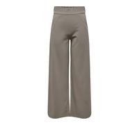 JDY - Pantaloni sartoriali color fungo a fondo ampio-Grigio S L30