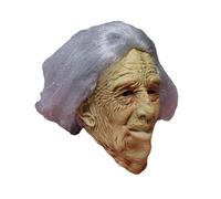 JDZYFFS 3D Maschera In Lattice Da Vecchio - Copricapo Per Anziani, Maschera In Lattice Di Halloween, Mascheras Realistica Di Halloween Per Adulti, Mascheras Da Nonno Con Rughe Per Il Viso(#7)