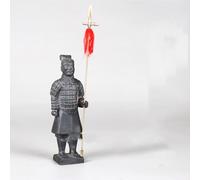 JDZYFFS Art Scultura Statua Figurina, 3D Statue E Sculture Di Guerrieri E Cavalli In Terracotta Qin, Statuette Di Soldati E Guerrieri Cinesi In Argilla, Statuette Artistiche Per La Casa(B)