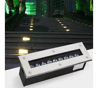 JDZYFFS Faretto LED Pavimento - Luci Paesaggistiche Da Esterno, AC 85-265V Decorate Long Strip Led Spot Lights, Outdoor IP67 Waterproof Buried Lights, Recessed Patio Floor Light(Warm White,18w)