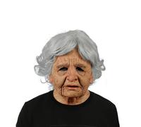 JDZYFFS Maschera In Lattice Da Vecchio - 3D Maschera In Lattice Di Halloween, Mascheras Realistica Di Halloween Per Adulti, Mascheras Da Nonno Con Rughe Per Il Viso(#6)