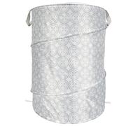 JE CHERCHE UNE IDEE Cesto Biancheria Pop Up 45x45x60 cm Attuale Beige | Plastica, cesto biancheria pop up, design attuale ed elegante, pieghevole, lavanderia o camera, beige