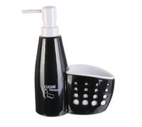 JE CHERCHE UNE IDEE CMKB5600 Dispenser con Supporto, Plastic, Viola/Rosa/Blu/Verde, 15 x 7 x 20.5 cm