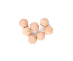 JE CHERCHE UNE IDEE, DI8786, Set di 24 Sfere in Legno di Cedro, senza sostanze nocive, profumo fresco e non invadente, assorbe umidità e odori, pratico e multifunzionale