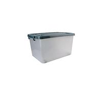 JE CHERCHE UNE IDEE Je Cherche Une Idée Scatola di Immagazzinaggio, Coperchio Trasparente/Grigio, 35 litres