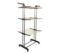JE CHERCHE UNE IDEE Stendibiancheria effetto legno a 3 livelli JARDIN DECO