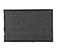 Je CHERCHE Une IDÉE, TX0170, Zerbino Antiscivolo 40x60 cm, Tappetino per Interni ed Esterni, Design Elegante, Facile da Pulire, Ideale per Ingressi e Balconi, Nero e Rosso