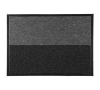 JE CHERCHE UNE IDEE Zerbino 2-in-1 Antiscivolo e Spazzolante 73x52 cm | Polipropilene, zerbino 2-in-1, antiscivolo e spazzolante, tappeto interno durevole, ingresso, grigio