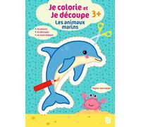 Je colorie et je découpe : Les animaux marins