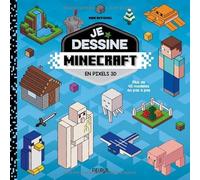Je dessine Minecraft en pixels 3D
