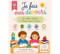 Je fais mes devoirs - Cahier CP pour accompagner les devoirs à la maison: Un cahier avec des supports adaptés pour écrire, calculer, tracer et apprendre - Fini les feuilles volantes