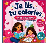 Je lis, tu colories: Mes vacances
