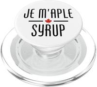 JE M'APLE SCIROPPO FRANCESE CANADESE DIVERTENTE SCHERZO PUN PopSockets PopGrip per MagSafe