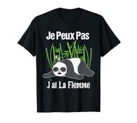Je Peux Pas Je H'Hi La Flemme - Regalo divertente Panda Koala Relax Maglietta