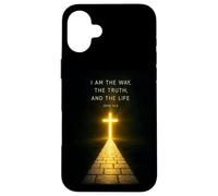 Je suis le chemin, la vérité et la vie puissante Jean 146 Custodia per iPhone 16 Plus