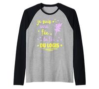 Je Suis Une Fée La Fée du Logis Maglia con Maniche Raglan