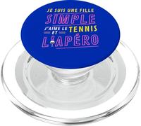 Je suis une Fille Simple J'aime le Tennis et L'Apéro PopSockets PopGrip per MagSafe