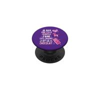 Je Suis Une Fille Simple J'aime les Chiens et le Chocolat PopSockets PopGrip Adesivo