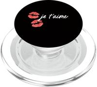 Je T'aime Kiss White Caratteri PopSockets PopGrip per MagSafe