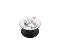 Je T'aime Paris Romantic Café con bicicletta Torre Eiffel PopSockets PopGrip Adesivo