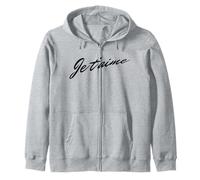 Je T'aime T Shirt - French Saying I Love You Donna Uomo Felpa con Cappuccio