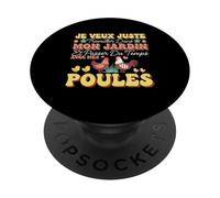 Je Veux Juste Travailler Dans Mon Jardin Et Passer Du Temps PopSockets PopGrip Adesivo