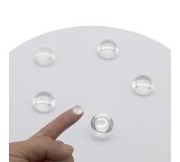 Jeada 5 lenti in vetro ottico Dameter da 4 mm a 40 mm, lenti piatto-convesse senza messa a fuoco sui bordi, lente convessa a LED (Φ14 mm x H 4,4 x F18)