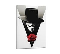 JEAM V for Vendetta immagini estetiche decorazione individuale camera dormitorio decorazione da parete poster artistico copertina album poster decorazione foto poster 40 x 60 cm con cornice