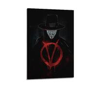 JEAM V for Vendetta immagini estetiche decorazione individuale camera dormitorio decorazione da parete poster artistico copertina album poster decorativo poster 20 x 30 cm con cornice