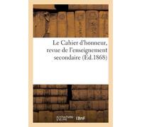 Jean-Alexis Mar Le Cahier d'honneur, revue de l'enseignement seconda (Tascabile)