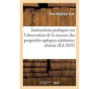 Jean-Baptiste B Instructions pratiques sur l'observation et la mesur (Tascabile)