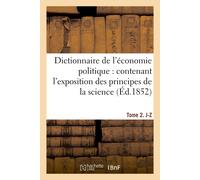 Jean-Baptiste Say Dictionnaire de l'économie politique (Tascabile)