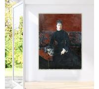 Jean Beraud "Ritratto di Reine Bourdais" Stampe su tela Pittura Estetica Immagine Poster Opera d'arte Decorazione per la casa (50x70cm/Senza cornice)