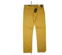 Jean Biani Pantaloni Chino Uomo Slim Fit Cotone Premium 50 W33 L32 Ocker NUOVO