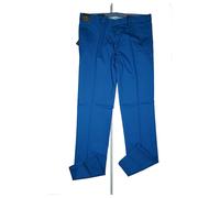 Jean Biani Pantaloni Chino Uomo Slim Fit In Cotone Stretch 50 W35 L32 Blu NUOVO