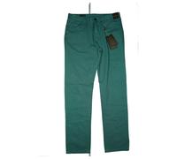 Jean Biani Uomo Chino Premium Cotone Pantaloni Slim Fit 50 W32 L32 Verde Nuovo