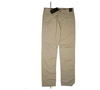 Jean Biani Uomo Chino Premium Pantaloni Slim Fit Estate 50 W33 L32 Beige Nuovo