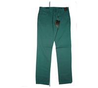 Jean Biani Uomo Pantaloni Chino Slim Fit Premium Cotone 50 W32 L32 Verde Nuovo