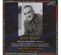 jean binet - complete song cycle - music and poetry - 28 songs on text of apollinaire