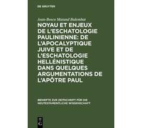 Jean-Bosco Mata Noyau et enjeux de l’eschatologie paulinienne (Copertina rigida)