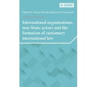 Jean d'Aspremon International Organisations, Non-State Actors (Copertina rigida)