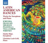 Jean Francaix Latin American Dances: Works for Saxophone and Piano (CD) Album