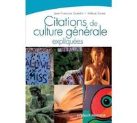 Jean-François Guédon Hélène So Citations de culture générale expliqu (Tascabile)