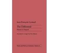 Jean-François Lyotard Differend (Tascabile) Theory and History of Literature