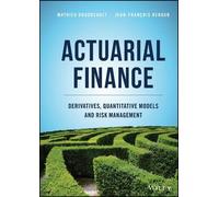 Jean-François Renaud Mathieu Boudreault Actuarial Finance (Copertina rigida)