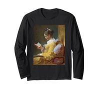Jean-Honore Fragonard The Reader (A Young Girl Reading) Maglia a Manica