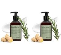 Jean & Len Balsamo Mani Rosmarino & Zenzero, con olio di argan bio, burro di karité e vitamina E per mani morbide, crema idratante per pelle secca, profumo fresco e aromatico, 250 ml (Confezione da 2)