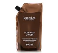 Jean & Len Balsamo rosmarino e zenzero, ricarica, 600 ml | Per capelli secchi, nutre intensamente e facilita la pettinatura, ricarica, profumo speziato, senza siliconi e parabeni